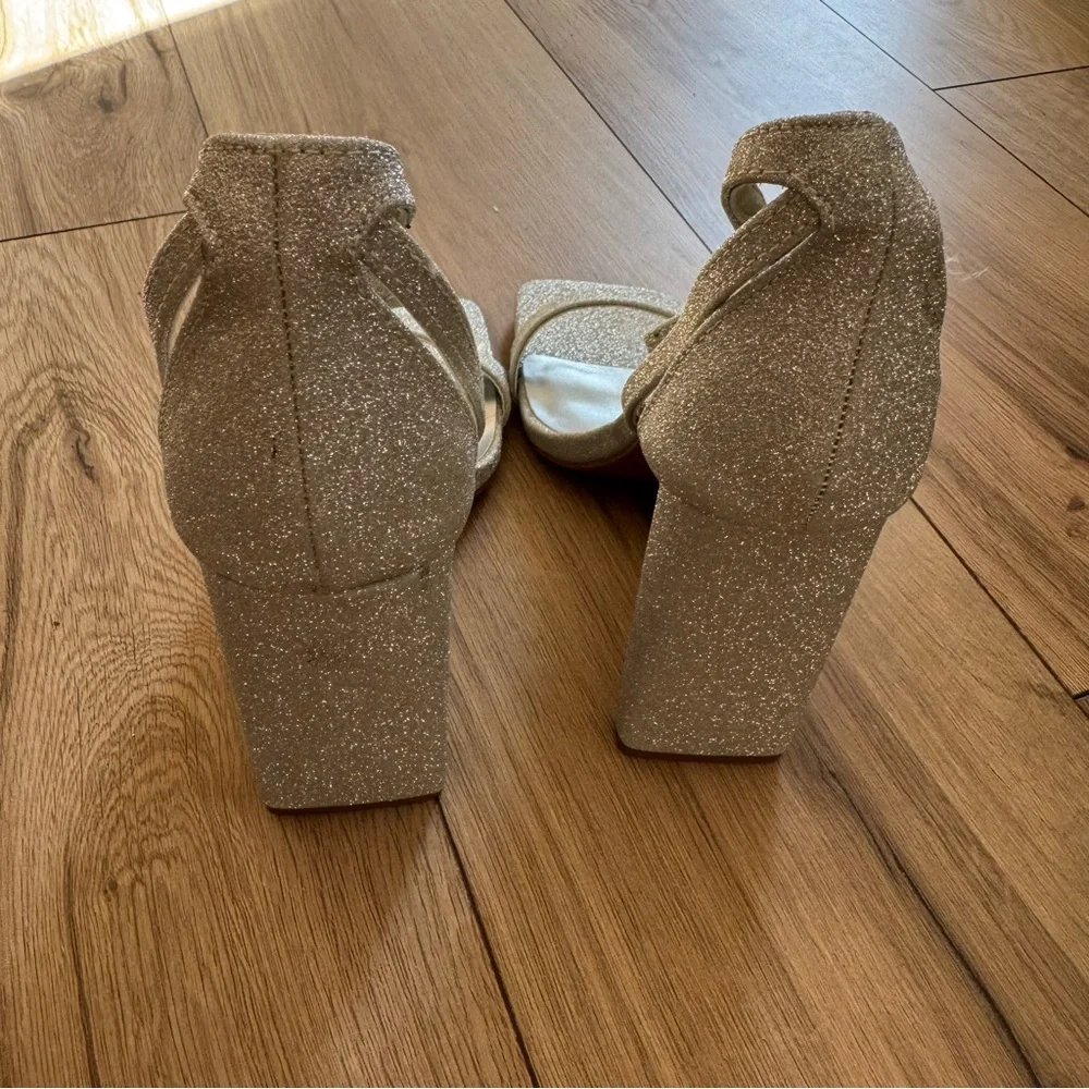DREAM PAIRS High Heels Chunky Block Square Toe Elegant Open Toe Heel 7.5